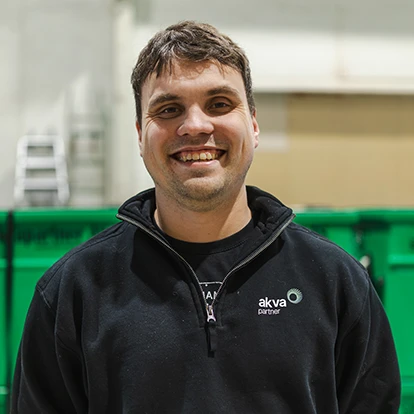 Portrett av medarbeider Wilhelm Carlsen